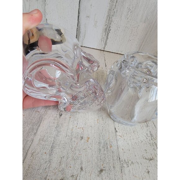 Heavy weighted glass Skull tea light holder Halloween set - Picture 12 of 12